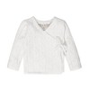 Hope & Henry Baby Organic Long Sleeve Pointelle Wrap Sweater & Footed Legging Set, Infant - 2 of 4