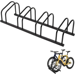 Coucheta Bike Floor Parking, Bike Floor Stand for Outdoor Indoor Fit 22-28 in Wheel Stand Tire Width 2 in - 1 of 4