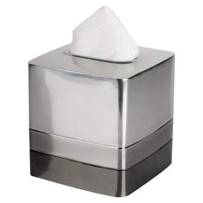 Loft Resin Square Facial Tissue Box Cover - Nu Steel : Target