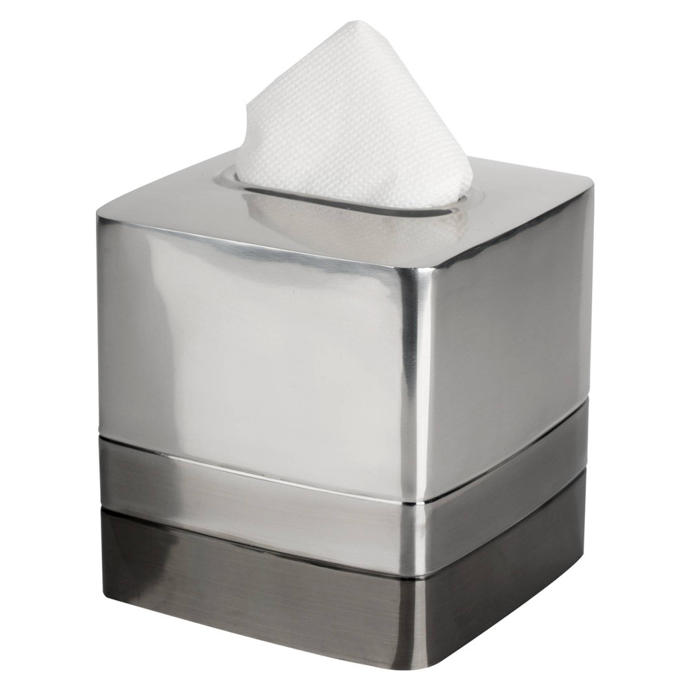 Photos - Other sanitary accessories Triune Tone Stainless Steel Boutique Tissue Box Cover - Nu Steel