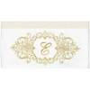 Linum Home Textiles 100% Turkish Cotton MONICA Gold Thread 2PC Embellished Bath Towel Set - 3 of 3