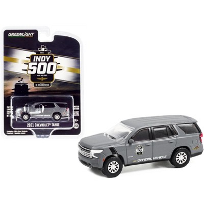 2021 Chevrolet Tahoe Gray Official Vehicle "105th Running of the Indianapolis 500" (2021) 1/64 Diecast Model Car by Greenlight
