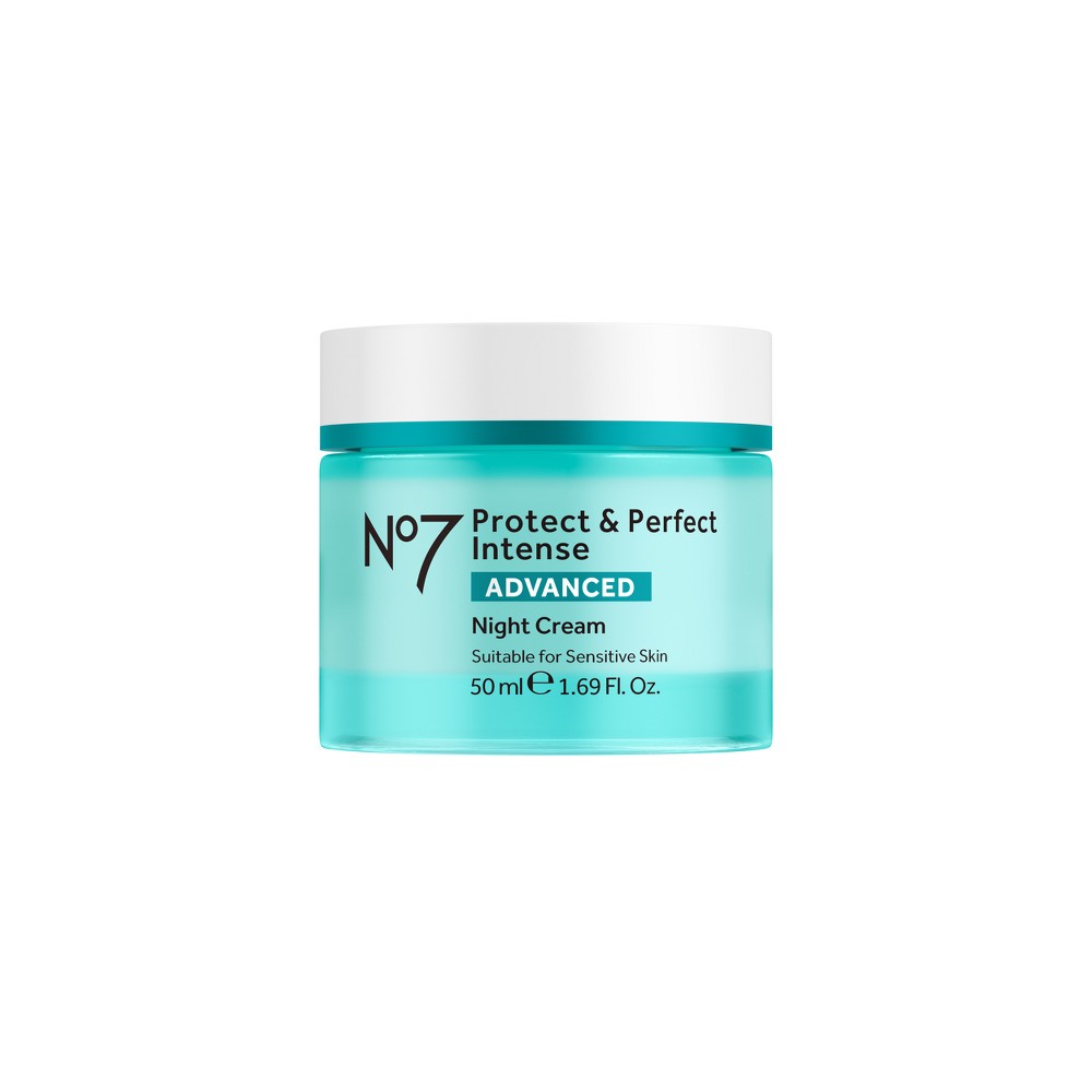 No7 Protect & Perfect Intense Advanced Moisturizing Night Cream - 1.69 fl oz: Oil-Free, Sulfate-Free, Contains Shea Butter, Normal Skin