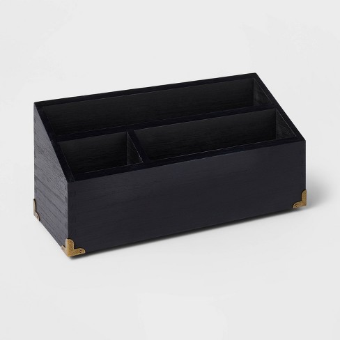 Wood Desktop Storage Unit Black - Threshold™ - image 1 of 4