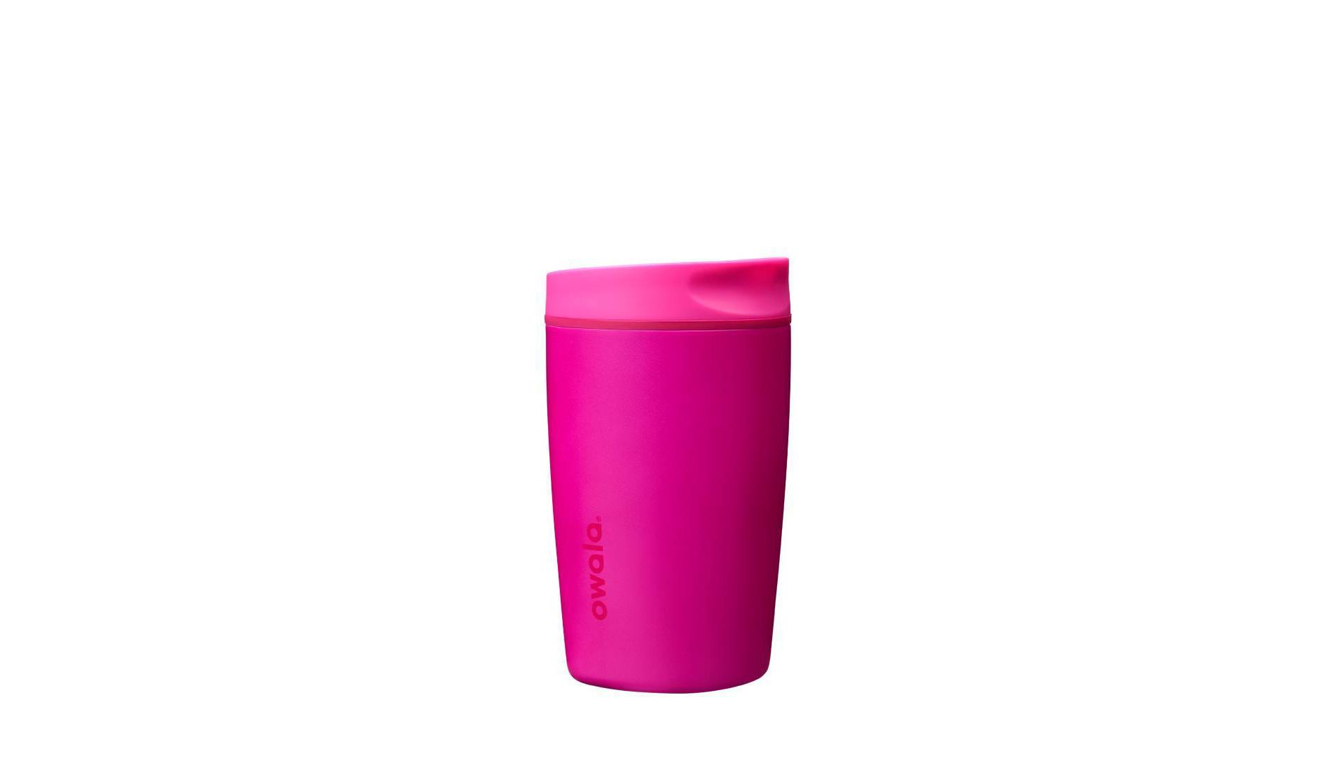 Owala 12 fl oz Stainless Steel SmoothSip Slider Ceramic Lined Travel Mug - Read My Lips