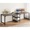 Tribesigns 90.6" Double Desk with Storage Shelf, Two Person Computer Desk for Home Office - 2 of 4