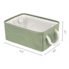 REGALWOVEN Cotton Collapsible Lightweight Sturdy Open Storage Bins 3 Pcs - 4 of 4
