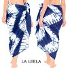 LA LEELA Women's Beachwear Sarong Coverups Bikini Skirt Swim Cover Up Swimsuit Summer Wraps Swimwear Beach Wrap Skirts for Women One Size Blue,Tie Dye - image 3 of 4