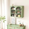 FURNIinspire Kitchen And Dining Cabinets Elegant Modern 2 Door Wall Cabinet Pantry Cabinets With 3 Shelves For Dining Room, Green, 9.06"*27.56"*23.62" - 4 of 4