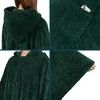PAVILIA Fluffy Angel Wrap Hooded Blanket for Women Adult, Wearable Cozy Wrap Throw Faux Shearling Shawl Cape - 3 of 4