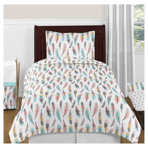 Comforter With Feather Design Tunkie