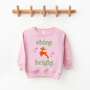 The Juniper Shop Shine Bright Deer Toddler Graphic Sweatshirt - 1 of 2