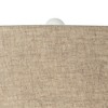 Possini Euro Design Cosgrove Modern Mid Century Table Lamp 26 1/2" High White Glazed Ceramic Light Brown Linen Drum Shade for Bedroom Living Room Home - 3 of 4