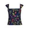 Lands' End Womens Square Neck Underwire Square Back Tankini Swimsuit Top - 3 of 3