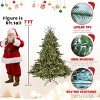 4FT Realistic Pre-Lit Artificial Christmas Tree, Faux Xmas Tree with 150 UL-Certified LED Lights, 673 PE+PVC Branch Tips, Hinged Structure - Koiai - 4 of 4