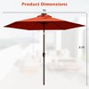 Costway 9FT Patio Solar Umbrella LED  Steel Tilt With Crank Blue/Orange/Brige/Tan/Burgundy - 3 of 4