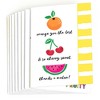 Big Dot of Happiness Tutti Fruity - Frutti Summer Baby Shower or Birthday Party Thank You Cards (8 count) - 2 of 4