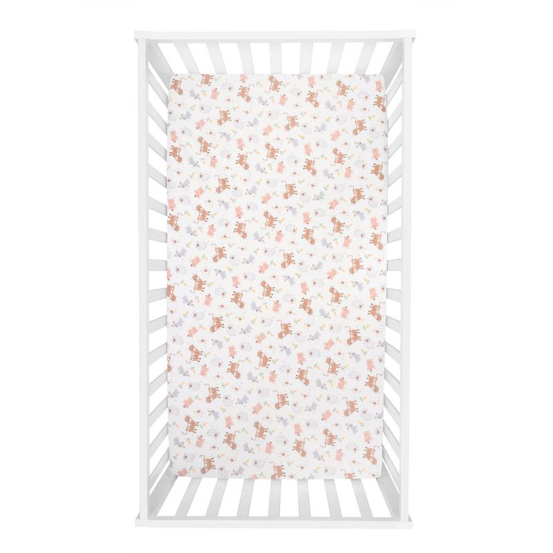 Trend Lab Farm Friends Flannel Fitted Crib Sheet, 3 of 5