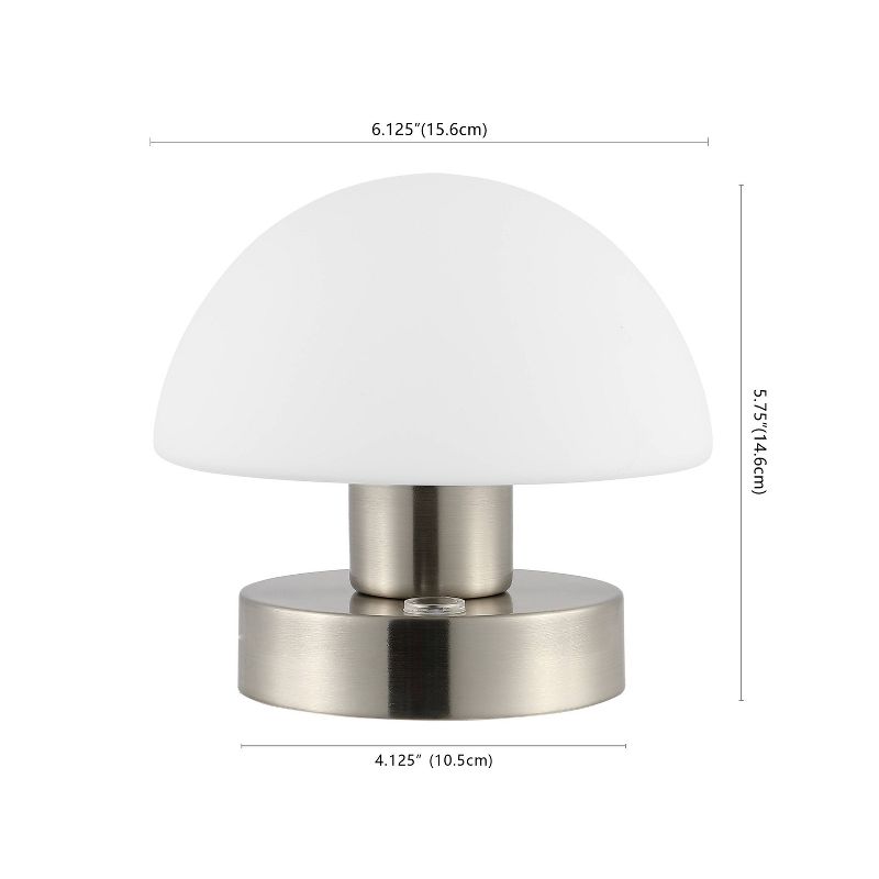 5.75" Zoe Modern Minimalist Iron Rechargeable Integrated LED Table Lamp - JONATHAN Y, 3 of 11