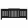 vidaXL MDF Radiator Cover Black 80.7" - 4 of 4