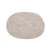 Unique Bargains Trivet Oval Rope Coaster Cotton Non-Woven Fabric 12.6"x8.66"x0.31" - 3 of 3