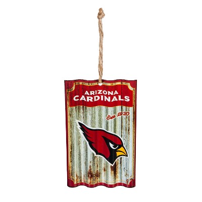 Evergreen Arizona Cardinals Corrugated Metal Ornament