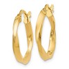 Black Bow Jewelry 14k Yellow Gold Polished Twisted Round Hoop Earrings, 20mm (3/4 Inch) - 2 of 4