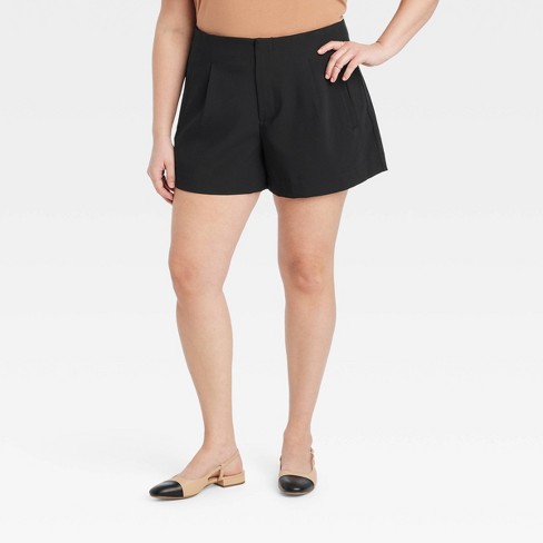 Black tailored outlet shorts