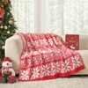 Snuggle Sac Soft Christmas Throw Blanket Knit Bed Blanket 50x60" - 3 of 4