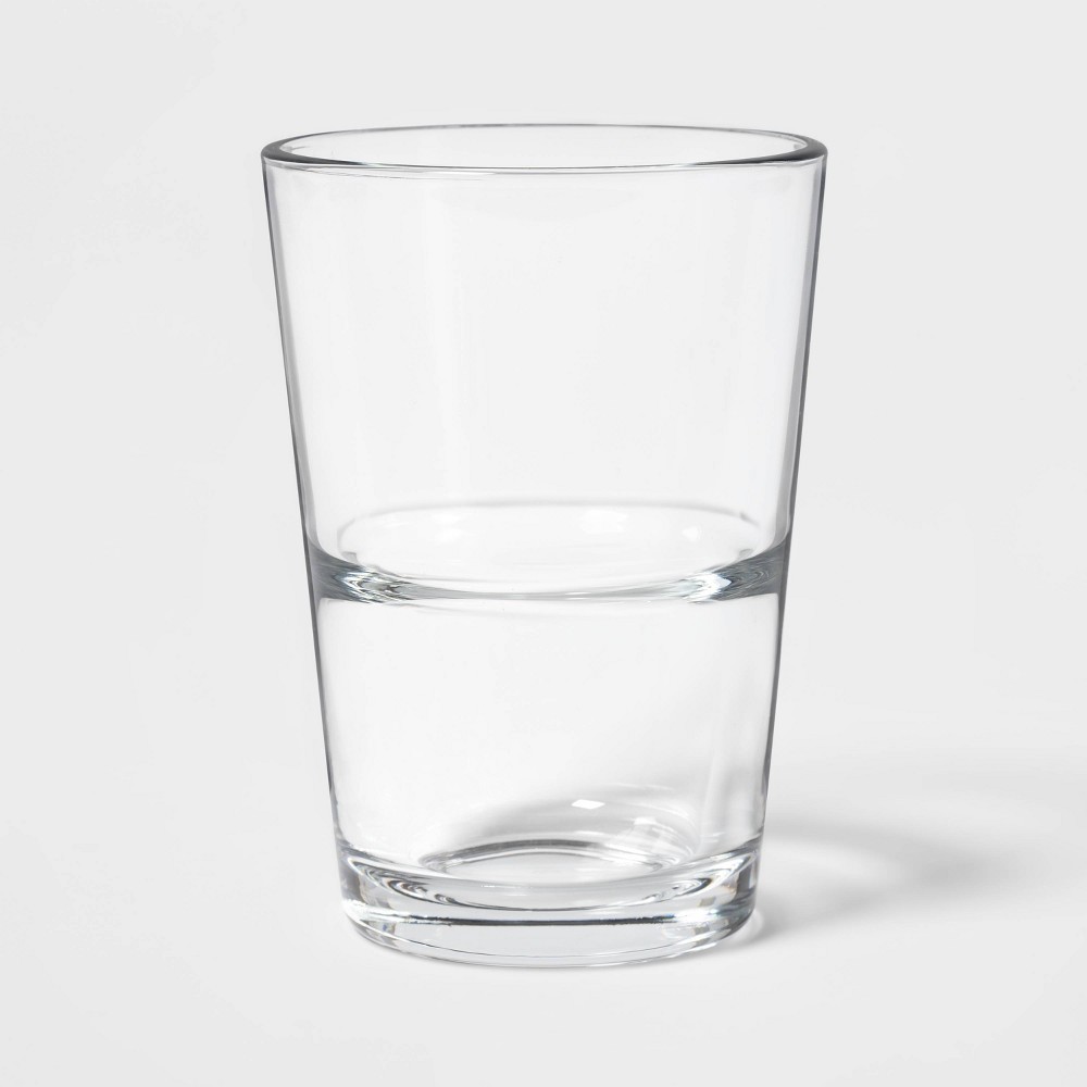 Photos - Glass 8 fl oz 6pk  Stacking Juice  - Threshold™