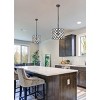 Elegant Lighting Lyla 13 inch pendant in black - 2 of 4