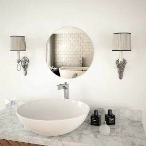 vidaXL Wall Mirror Transparent Glass 15.7 in Wall mounting Wall Mirror - 1 of 4