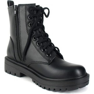 Soda Women's Epsom Lug Sole Platform Combat Boot - 1 of 4