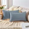 REGALWOVEN Solid Chenille Soft Couch Throw Pillow Covers for Sofa Living Room Home Decor 2 Pcs - 2 of 4