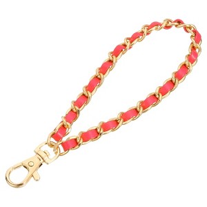 Unique Bargains Leather Removable Wallet Keychain Bag Replacement Wristlet Straps - 1 of 4