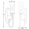 Progress Lighting Riley Collection One-Light Wall Bracket, Matte Black, Clear Glass Shade - 2 of 2