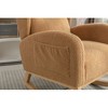 NicBex Velvet Glider Rocking Chair, Upholstered Nursery Rocking Chairs with High Backrest,Modern Rocking Chair,Nursing Chair for Bedroom - 3 of 4