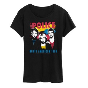 Women's - The Police - Police North American Tour Short Sleeve Graphic T-Shirt - 1 of 4