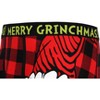 Seven Times Six Dr. Seuss Merry Grinchmas Grinch Santa Buffalo Plaid Boxer Briefs Underwear Red - 4 of 4