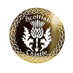 Slickblue Celtic Metal Wall Art – 12" Round Hanging Decor in 8 Irish Designs & 4 Finish Options for Home - 1 of 4