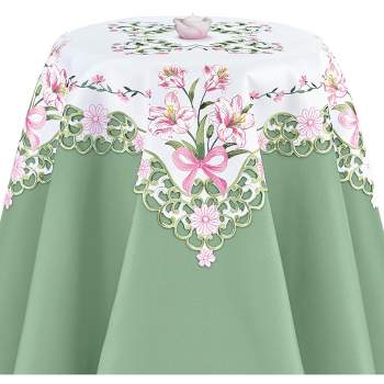 Collections Etc Beautiful Embroidered Lily Table Linens