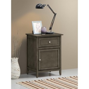 NicBex Wood Nightstand,Bedside Tables with 1 Drawer and 1 Storage Cabinet for Bedroom,Living Room - 1 of 4