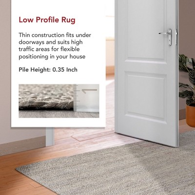 Handmade Gray Jute Flat Woven Area Rug, 3' x 5'