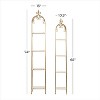 Set of 2 Contemporary Metal Shelving Unit Gold - Olivia & May: Indoor Storage, 4-Tier, No Assembly Required - 4 of 4