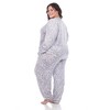 Plus Size 2 Piece Leopard Lounge Set - White Mark - 4 of 4