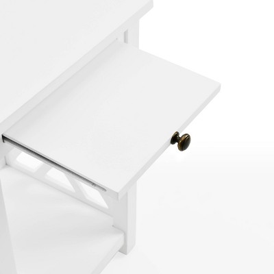 Coventry 36" White Pine Coffee & End Table Set with Tray Shelf