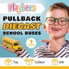 Playbees Long-Nose School Bus Die Cast Metal Model Toy Car 6 Inches - 3 of 4