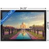 Trends International Wonders of the World - Taj Mahal Framed Wall Poster Prints - 3 of 4