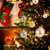 COZONY 25 Pcs 6cm Christmas Tree Ornament Balls, Glitter and Matte Finish Holiday Baubles - 4 of 4