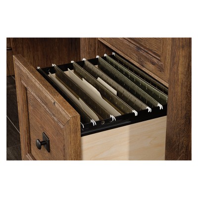 Vintage Oak Rectangular Computer Desk with Drawers and Keyboard Tray